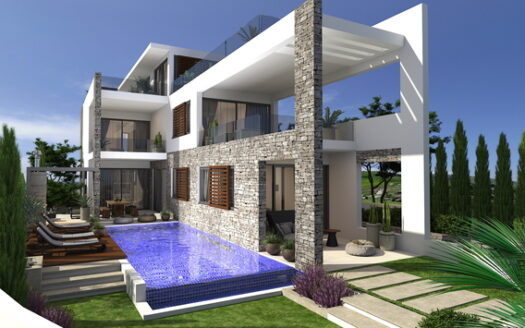 Luxury 4 bedroom villa for sale on Paphos beachfront